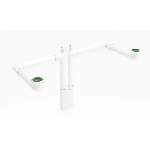 صفاية تصريف حوض مزدوجة بونوميني موديل جاليليو 1.5 إنش × ø 40 ملم